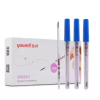 鱼跃水银玻璃体温计家用医用传统测量体温表儿童成人测量温度计