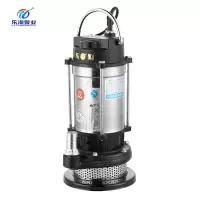 乐淘 220V不锈钢排污水泵潜水泵家用抽水泵高扬程农用灌溉抽水泵 1.8KW不锈钢潜水泵3寸口径