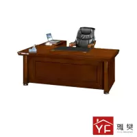 雅樊 办公桌YRYF-YL010 实木油漆电脑桌 主管桌老板桌总裁桌 大班台写字台 B-1809(180*90*76)