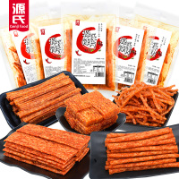源氏网红辣条辣块大辣片辣丝辣棒组合儿时小吃零食大礼包112g*5包
