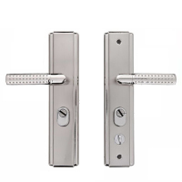 超创 不锈钢门把手 防盗门把手门锁拉手 把手配件