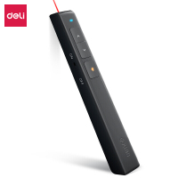 得力(deli) PPT投影笔激光翻页笔教鞭电子笔演讲笔 红光 黑色2802