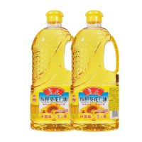 鲁花 压榨葵花仁油 900ml*2瓶 剥壳去皮压榨食用油