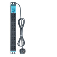 (BULL)PDU机柜插座/插线板/插排/排插/接线板/拖线板 8位总控全长1.8米( GNE-1080 )