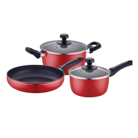 苏泊尔 中国红不粘锅组合套装