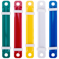 彩色耐用塑料装订夹塑胶装订夹财务单据装订夹 50套/盒