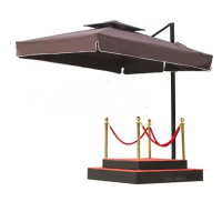 遮阳伞RS 大理石底座 2.1*2.1M 咖啡色