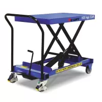虎力 Hu-Lift SC-500-S-M 超低型脚踏升降平台车,载重500kg,台面103×61cm高度34-90cm