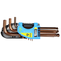 中长9件套古铜色球头内六角扳手-SJ