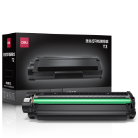 得力 T2硒鼓 打印清晰 品质碳粉 定影牢固 (黑色)(个)