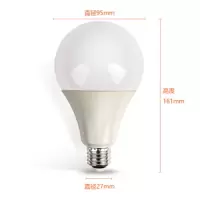 佛山照明(FSL) LED灯泡节能18W 大功率E27水晶球泡日光色 单个装