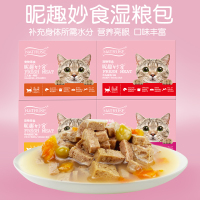 昵趣妙食(成猫)三文鱼+明虾 80g*12