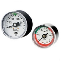 SMC G46-4-01-C1 带限位指示器标准式压力表 G46-4-01-C1(包装数量 1个)