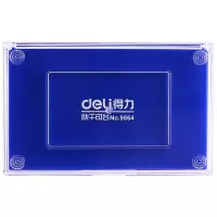 得力(deli)9864快干印台 蓝色