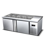 乐创 商用开槽冷藏保鲜柜 1.2m-2.0m 全冷冻/全冷藏 LC-SLT01