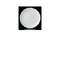 富可(FOKO) 白瓷 花边托盘托盘 10寸