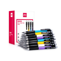 得力(deli) S303 按动圆珠笔中油笔 0.7mm新升级原子笔40支/盒