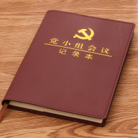 天章办公 企业定制 党小组会议记录本 新党章记事本 会议记录日记本 定制本子 B5 10本