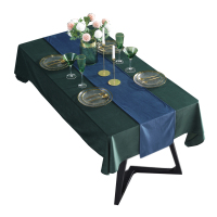 松花绿丝绒台布1.7M*4.4M (定制商品,非请勿拍)