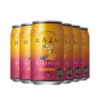 三得利 和乐怡(HOROYOI) 日本进口 预调酒 鸡尾酒 果酒 黑加仑橙子350ml*6罐