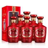 1497金六福白酒50度福满佳禧K10浓香纯粮食婚庆用酒500ml*6瓶整箱