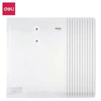 得力5511文件袋 加厚防水淋绕绳透明塑料资料袋 10只装