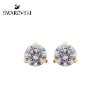 施华洛世奇单颗水晶耳环(玫瑰金)