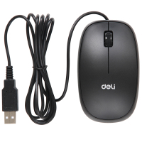 得力3715高精度鼠标光学USB鼠标游戏鼠标办公鼠标 单个装