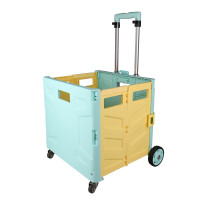 赛拓(SANTO)折叠购物车折叠拉货小推车购物小拖车行李车手拉车便携买菜车8509