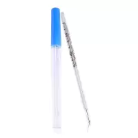 关爱 三角玻璃水银温度计 10支