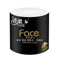 洁柔卷纸(C&S) 黑Face 加厚4层200g卫生纸*10卷