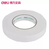 得力30411EVA泡棉双面胶带18mm*5y*2.5mm(白)(15卷/袋) (轮渡)