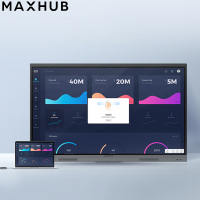 MAXHUB V5经典版55英寸会议平板电视一体机(CA55CA SA08安卓版)视频会议系统 智慧屏+智能笔+无线传屏器+移动支架+ windows模块