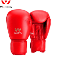 九日山拳套 拳击手套AIBA认证比赛专用超纤 红色10盎司/ 12盎司1103A1