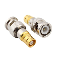 思诺亿舟L9母转BNC公头Q9 两兆头2M线视频转接头 同轴电缆接头(75-2-1) DDF射频线连接器