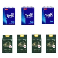 大米礼包 柴火大院 五常有机大米 5kg*4袋 + Tempo 得宝 手帕纸 迷你4层*36包 *3