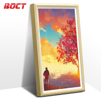中银(BOCT)GW3200 32英寸壁挂木质画框广告机网络高清液晶显示屏海报机酒店婚纱影剧院广告宣传屏安卓一体机原木色