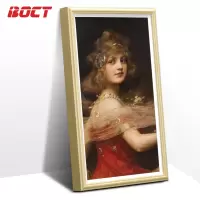 中银(BOCT)GW4200 43英寸壁挂木质画框广告机网络高清液晶显示屏海报机酒店婚纱影剧院广告宣传屏安卓一体机原木色
