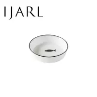 亿嘉IJARL 家用中式陶瓷餐具饭碗单个面碗汤碗大号吃饭商用沙拉碗阿米亚 3.5英寸味碟 飞鸟