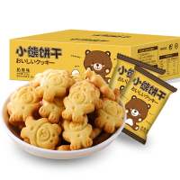 怡鹭小熊饼干酥性饼干(奶香味)盒装400g