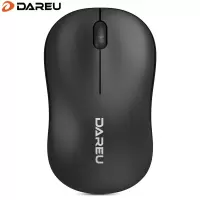 达尔优(dareu) LM106G无线鼠标 办公鼠标 超薄便携 电脑笔记本台式USB口商务办公 黑色色