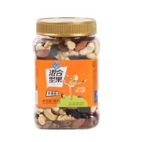 华巍500g混合坚果B(原味巴旦木/烘焙腰果仁/脱皮核桃仁/榛子仁/蔓越莓干/蓝莓干/黑加仑/南瓜子仁)