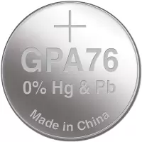GP超霸 A76F-LY钮扣电池 LR44 1.5V 250粒装（单位：盒） LN