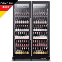 德玛仕(DEMASHI)展示柜冷藏 立式冰柜商用 酒吧超市饮料保鲜柜 全面屏风冷款-双门900L[工程升级款]