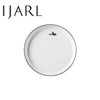亿嘉IJARL 家用中式陶瓷餐具饭碗单个面碗汤碗大号吃饭商用沙拉碗阿米亚 7英寸盘 飞鸟