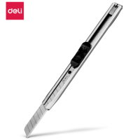 得力(deli) 2053 小号金属外壳办公家用美工刀/裁纸刀 办公用品