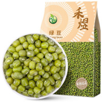 禾煜 绿豆1kg 可发豆芽 打豆浆 五谷 杂粮 粗粮 真空装 大米伴侣*6