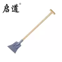 启道推雪板 除雪铲冰铲户外手推雪铲农用清雪除雪工具 斧型冰铲 (带T柄)