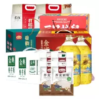 节日慰问-苏宁1000元组合2(君稻大米+金龙鱼葵花籽油+三只松鼠零食+金字香肠+伊利金典+燕之坊面粉+燕之坊杂粮)
