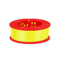 德力西 电线电缆 单芯铜线单股硬线 BV6平方 黄色 100米 DL1601083080